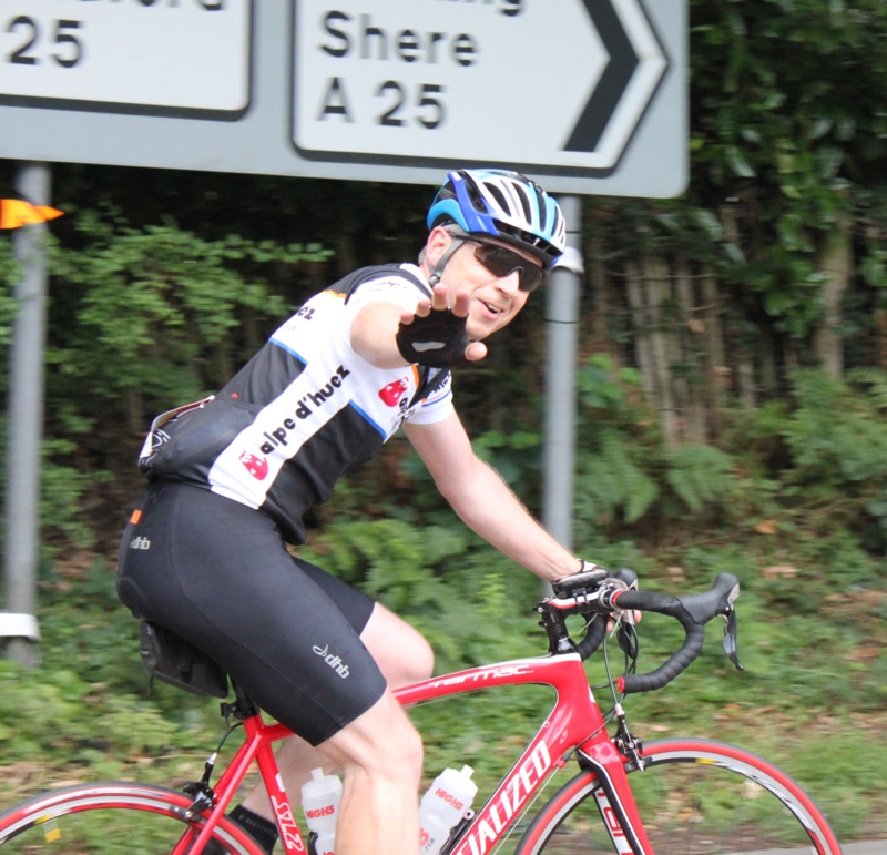 Steve Gordon, Prudential Ride London 2013. 4th August 2013. Finish time 4h 42m 5s.